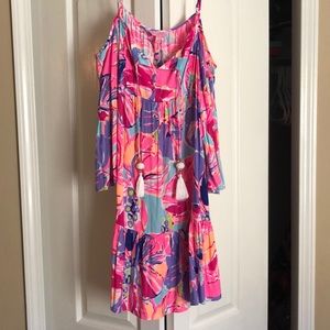 Lilly Pulitzer Cut Out Shoulder Dress